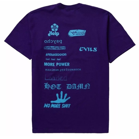 Supreme No more Sh*t T-Shirt XL Purple New - Picture 2 of 5